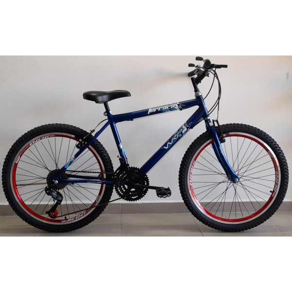 Bicicleta aro 24 mtb ferrara 18v azul/hunter wrp