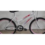 Bicicleta aro 26 mtb s/marchas branco/brilhante wrp