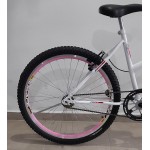 Bicicleta aro 26 mtb s/marchas branco/brilhante wrp