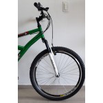 Bicicleta aro 26 full 21v verde/preto wrp
