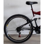 Bicicleta aro 26 full 21v vermelho/preto wrp