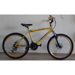 bicicleta aro 26 Fastness c/suspençaoo e freio a disco amarela wrp