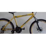 bicicleta aro 26 Fastness c/suspençaoo e freio a disco amarela wrp