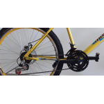bicicleta aro 26 Fastness c/suspençaoo e freio a disco amarela wrp