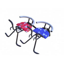 cadeirinha dianteira fixsa no guidao azul hc