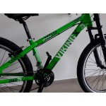 Bicicleta aro 26 tuff29 t15.5 27v freio v-brake shimano verde vikingx mania