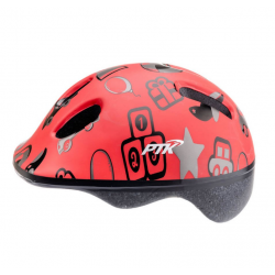 Capacete Infantil baby 1/4 anos unicornio vermelho ptk