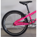 bicicleta aro 24 cruiser rosa/neon/preto ecos