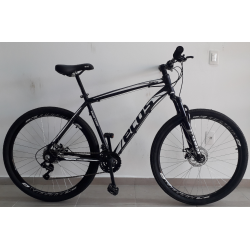 bicicleta aro 29 t21 21v Freio Disco onix preta/fosco/branco ecos mania