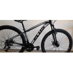 bicicleta aro 29 t15 3 x 7V onix preta/branco ecos
