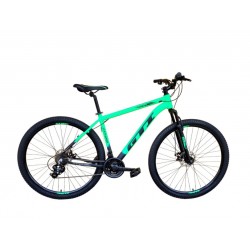 Bicicleta aro 29 t19 21V freio disco roma bicolor/verde/preto/ gti 