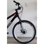 bicicleta aro 26 aluminio t13 21V freio/disco frx preto/brilhante ecos