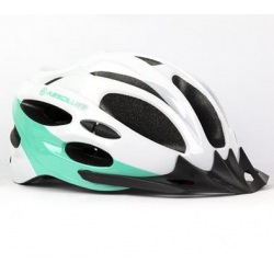 capacete mtb mia c/viseira m baranco/verde absolute