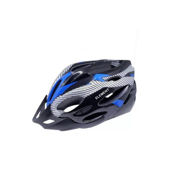 capacete mtb m c/regulagem c/vista light dg-052 azul/brilhante element