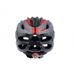 capacete mtb tamanho g element c/led vermelho/branco bicicle