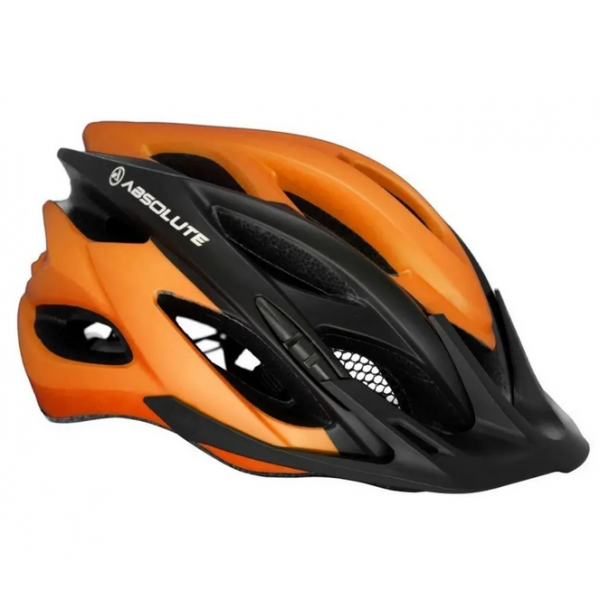 capacete mtb wild c/viseira g laranja/preto absolute