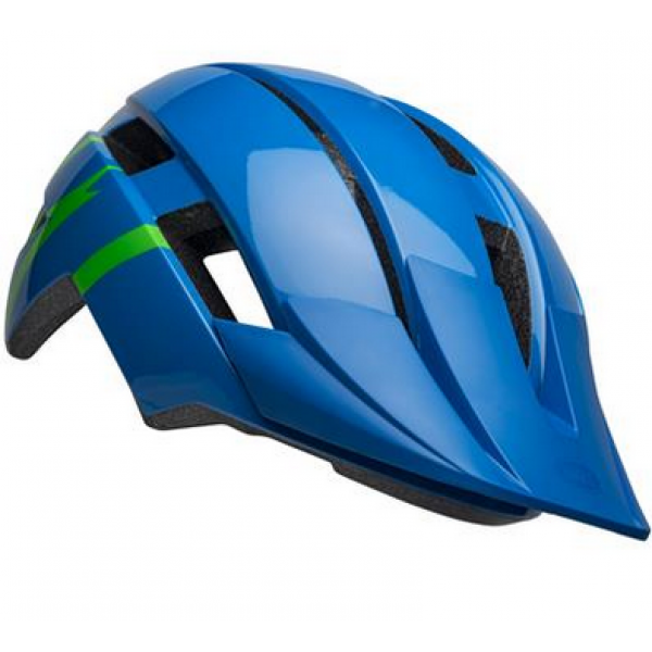 capacete mtb sidetrack ii azul/verde uy bell 