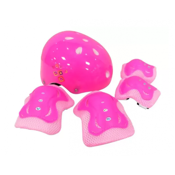Kiti proteçao infantil c/capacete (3 A 9) anos rosa unitoys