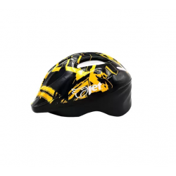 Capacete Infantil tamanho m 48-52 tomcat preto/amarelo jet