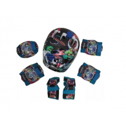 Kiti proteçao infantil c/capacete unissex (3 A 9) anos verde/azul atrio