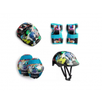 Kiti proteçao infantil c/capacete unissex (3 A 9) anos verde/azul atrio