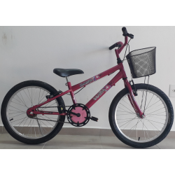 bicicleta aro 20 rbx suzzara rosa/pink mania