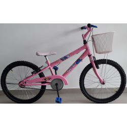 bicicleta aro 20 rbx suzzara rosa brilhane wrp