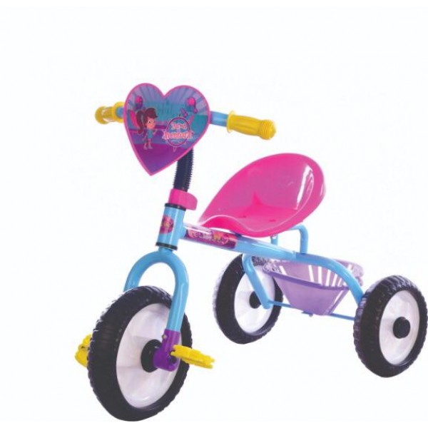 Triciclo infantil giro azul c/rosa unitoys
