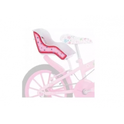 cadeirinha traseira p/boneca branca/rosa sunny whel