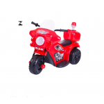 Mini moto eletrica police vermelha Unitoys