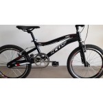 bicicleta aro 20 aluminio bmx saga preto/brilhante ecos
