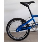 bicicleta aro 20 aluminio bmx saga azul/preto/brilhante ecos