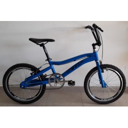 bicicleta aro 20 aluminio bmx saga azul/preto/brilhante ecos