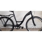 Bicicleta aro 26 aluminio beach/slim preto/brilhante ecos