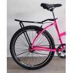 Bicicleta aro 26 aluminio beach/slim rosa/brilhante ecos