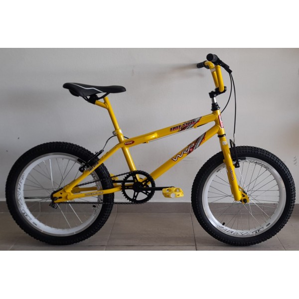 bicicleta aro 20 Freestyle Amarela/brilhante wrp